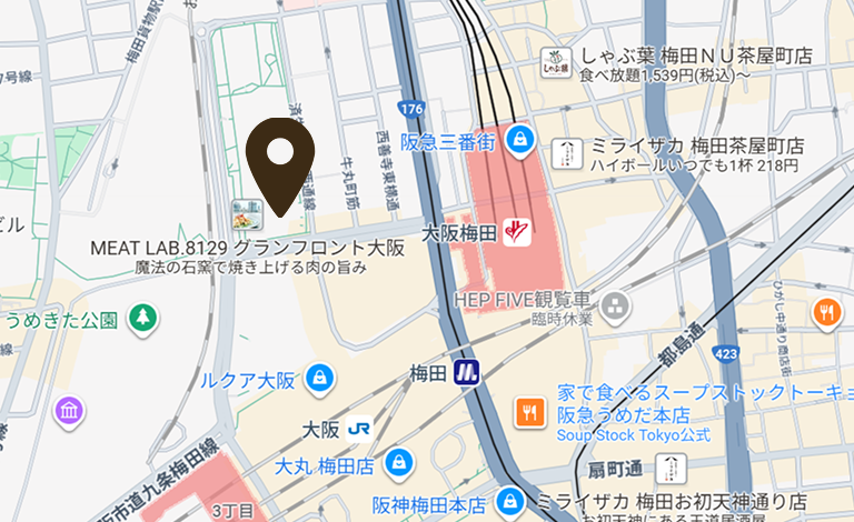 大阪店 地図